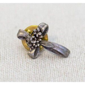 Vintage Silver/Gold Tone Celtic Cross-shaped Pin by CTA - N1